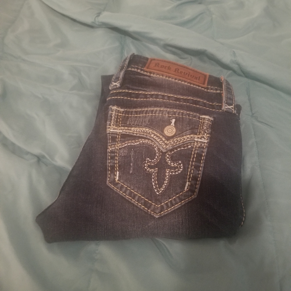 NWOT Rock Revival "Leni" ankle skinny size 27